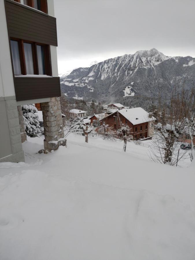 Studio Au Calme, Vue Imprenable Sur La Vallee Leysin Exteriör bild